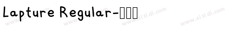 Lapture Regular字体转换